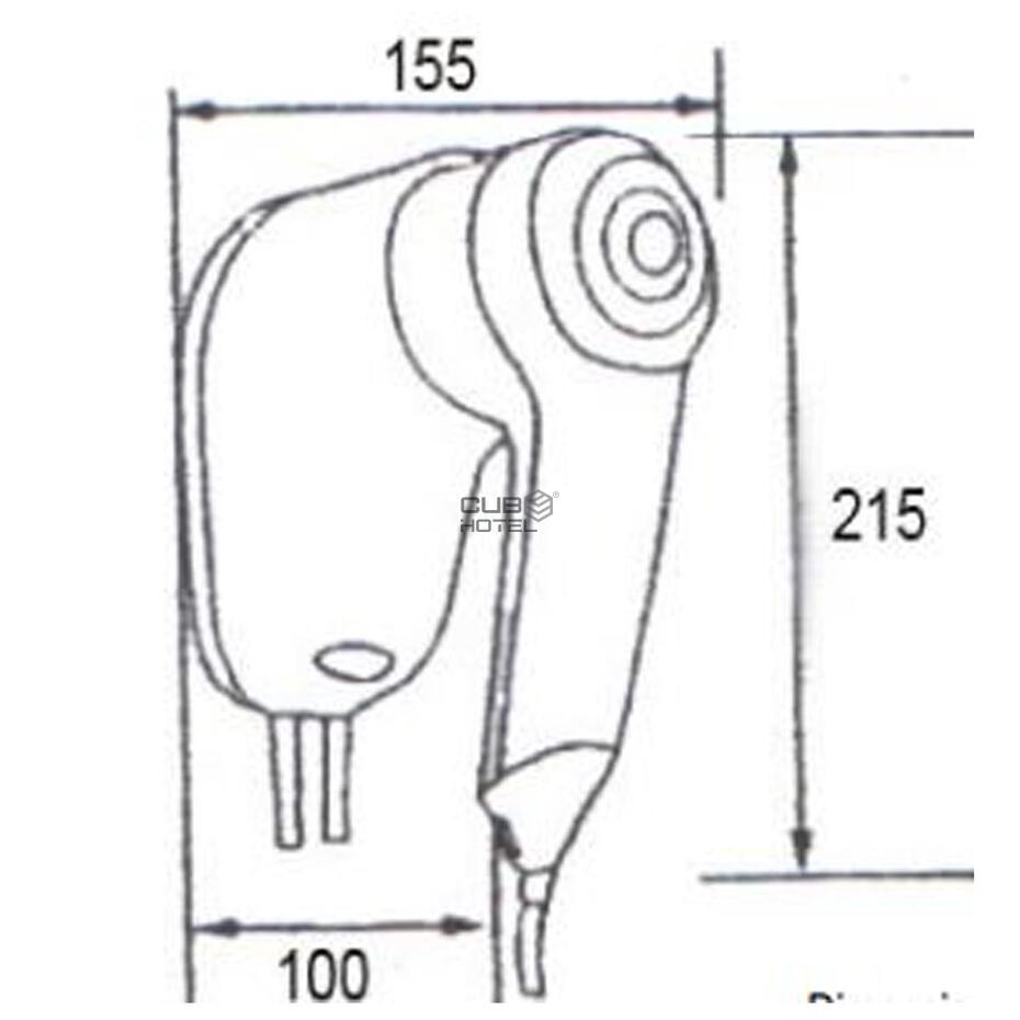 Secador Cabelo Pistola Hotel 1200W